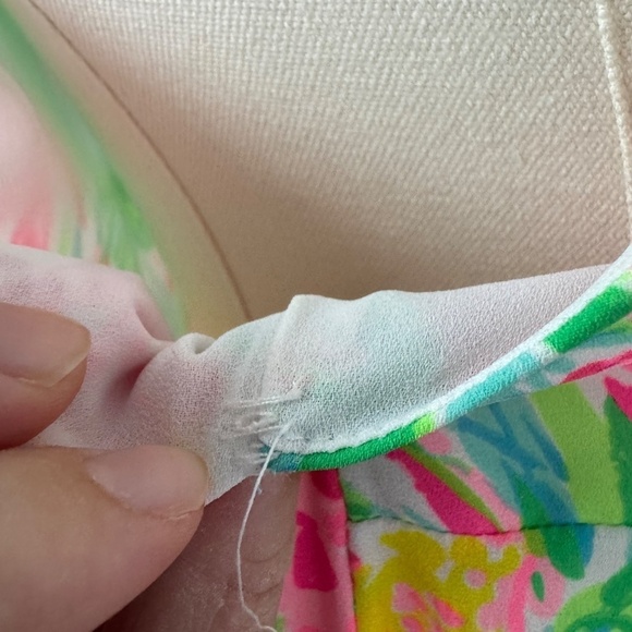 Lilly Pulitzer Carolane Lileeze Halter Swing Dress Pear Necessities Large - Picture 6 of 6